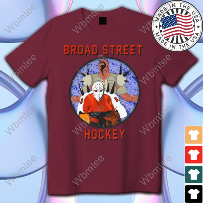 Broad Street Hockey Swag Merch Road Warrior T Shirt Official Broad Street Hockey Swag Merch Broad Street Hockey Road Warrior Shirt