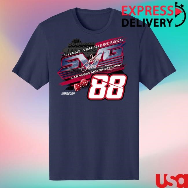 SVG #88 Red Bull Las Vegas Shirts Trackhouse Racing Team Official