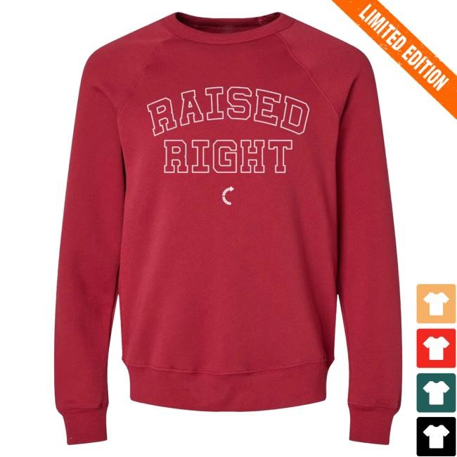 Turning Point USA TPUSA Official Tpusa Merch Store Shop Turning Point Usa Raised Right Crewneck Sweatshirt