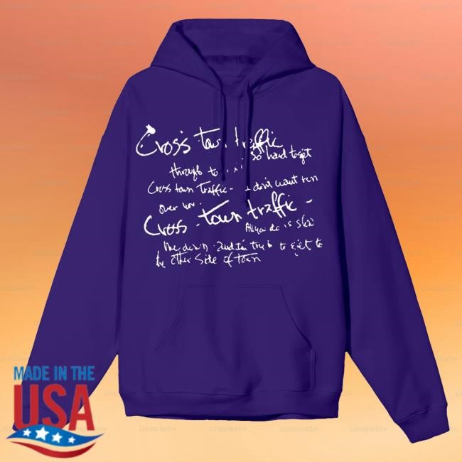 Official Jimi Hendrix Merch Store Jimi Hendrix Cross Town Traffic Hoody Purple