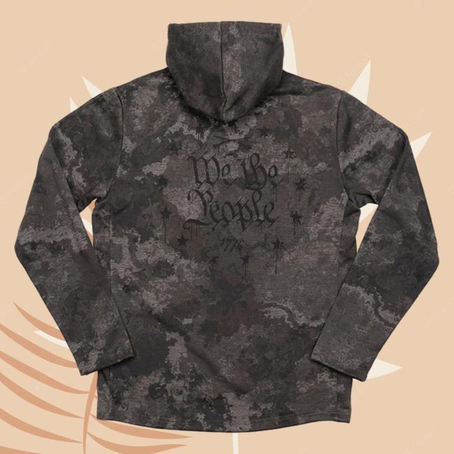 Official Howitzer Clothing 1776 We The People Circle Popover Hoodie Heather Grey Multi