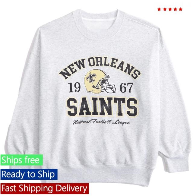 Official Abercrombie And Fitch Apparel New Orleans Saints Vintage Sunday Sweater NFL by Abercrombie