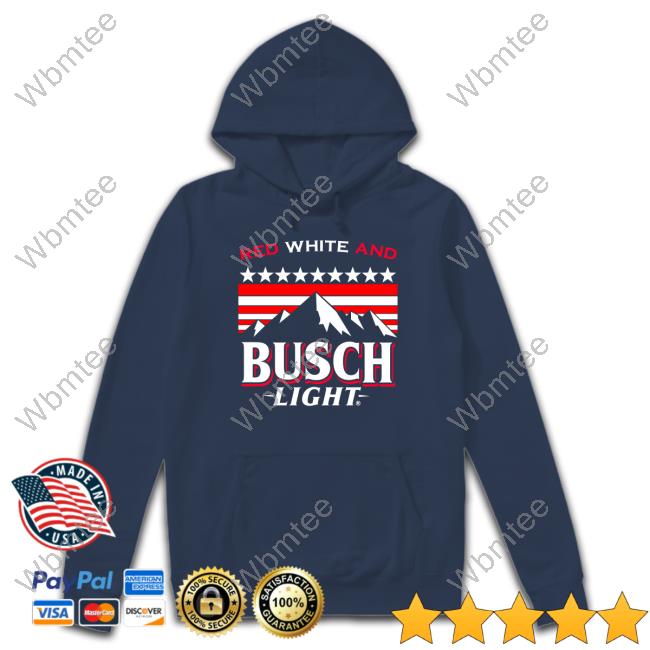Busch Light Red White And Busch Light Mountains Hoodie