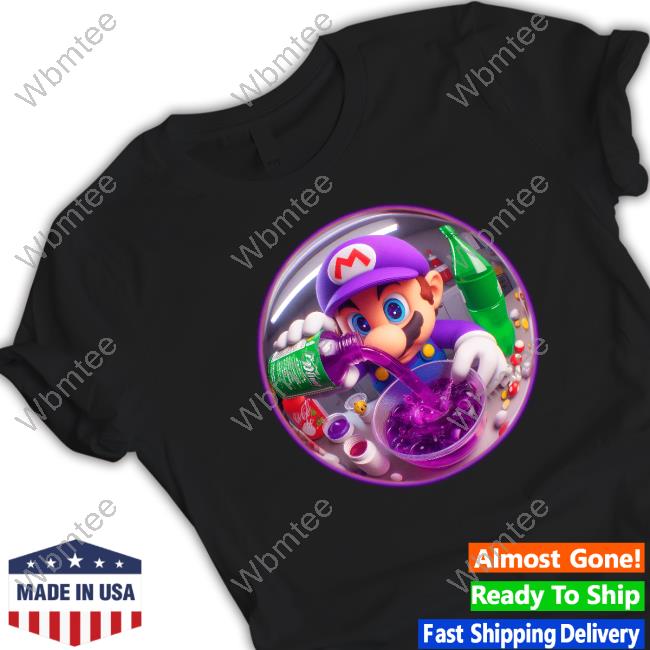 Super Mario Purple Tee Shirt