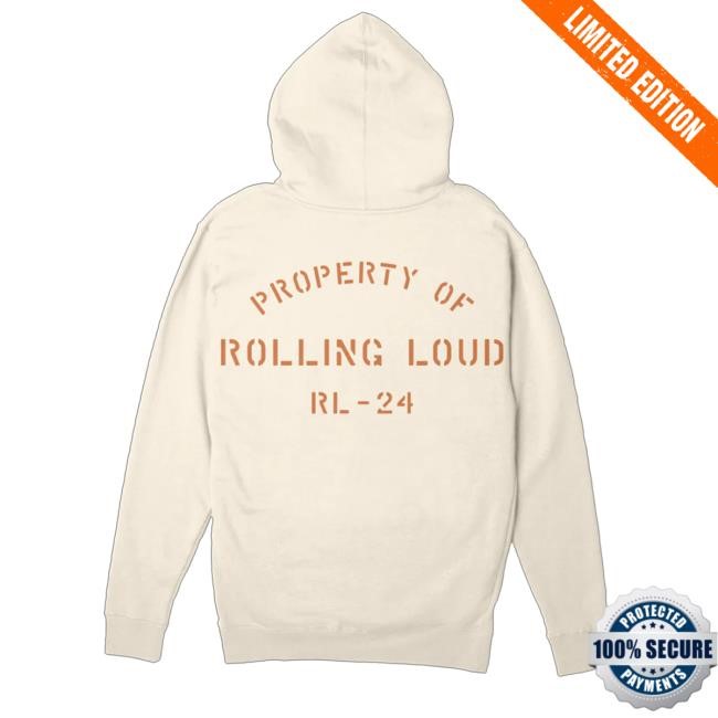 RL Property Of Long Sleeve Hoodie Rolling Loud Shop
