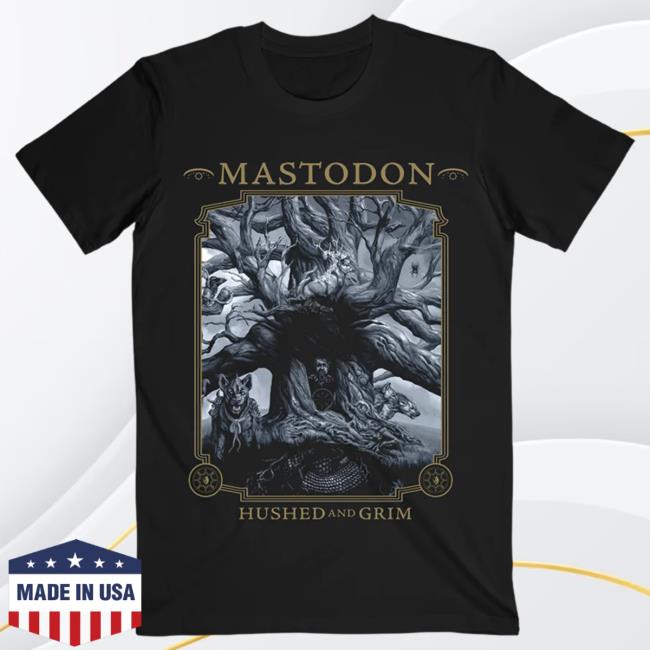 Official Mastodon Rocks Merch Store Mastodon Hushed And Grim T-Shirt Mastodonrocks