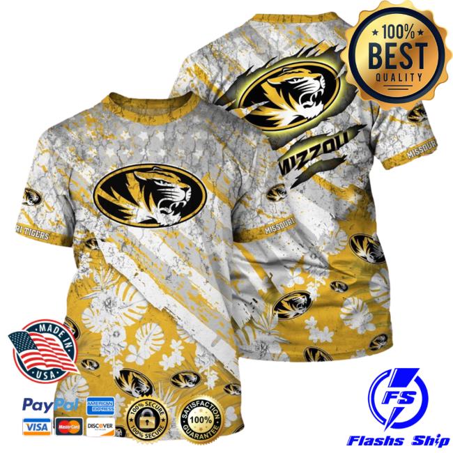 Banantees Missouri Tigers Tropical Flower Style And Flag All Over Printed 3D Sweater