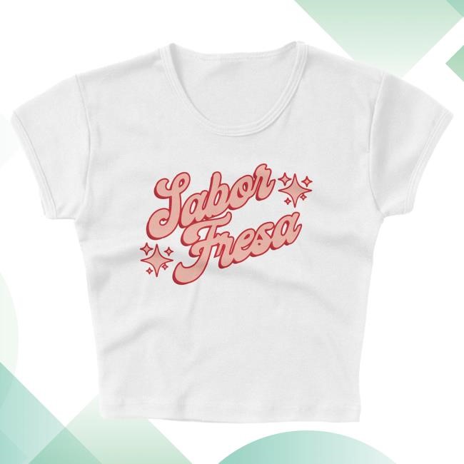 Fuerza Regida Script Fresa - White Baby Tshirt | Fuerza Regida Merch Store Official