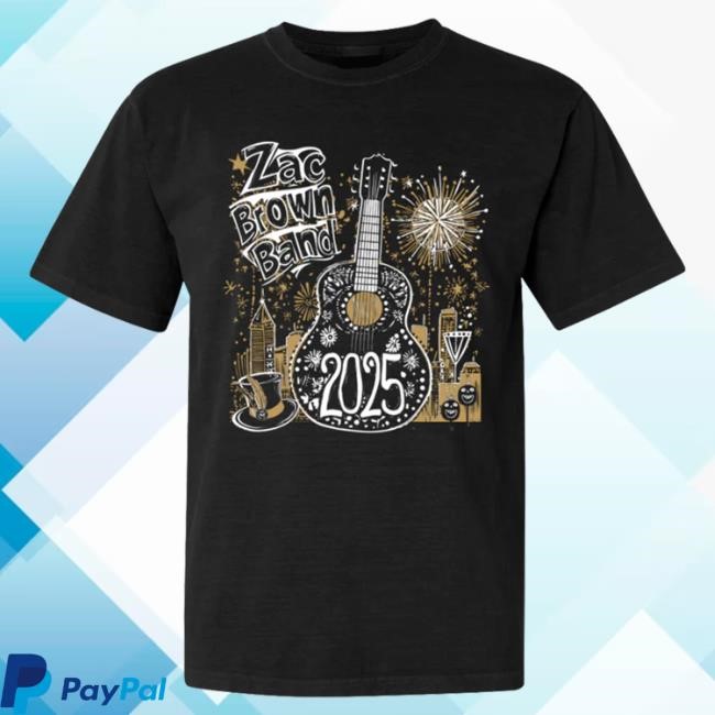 Officia Zac Brown Band Merch Store Zac Brown New Year's Eve 2025 Shirts