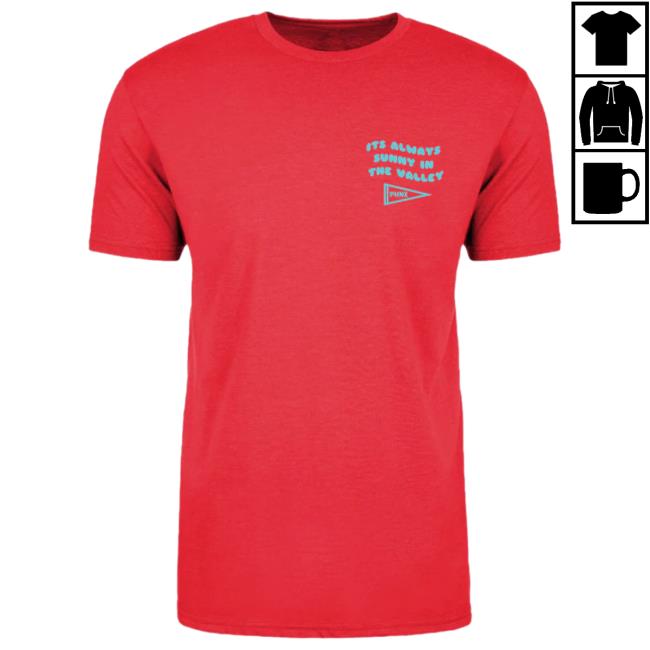 ALWAYS SUNNY VALLEY Red New Shirt