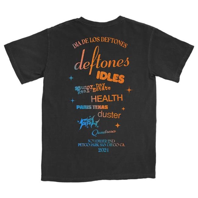 Official Deftones Merch Store Deftones DDLD '24 Distressed Cloud Event Shirt 2024 Deftones Shop