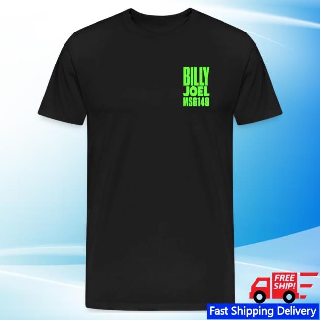 Official Billy Joel Merch Store "6-8-24 MSG 149 New York Event" Black Shirt New Billy Joel Apparel Clothing Shop BillyJoel