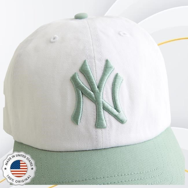 Official Abercrombie And Fitch Apparel Clothing Merch New York Yankees '47 Clean-Up Hat Mint Green Abercrombie Store Shop
