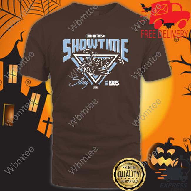 Shopaew Merch Official Four Decades Of Showtime! Sting Est.1985 Shirt