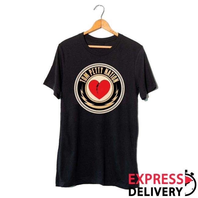 Official Tom Petty Nation Logo New T-Shirt Tom Petty