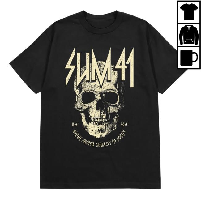 Sum 41 | Official Merch Store | Become Another Casualty Tee - Black Sum41 Shop