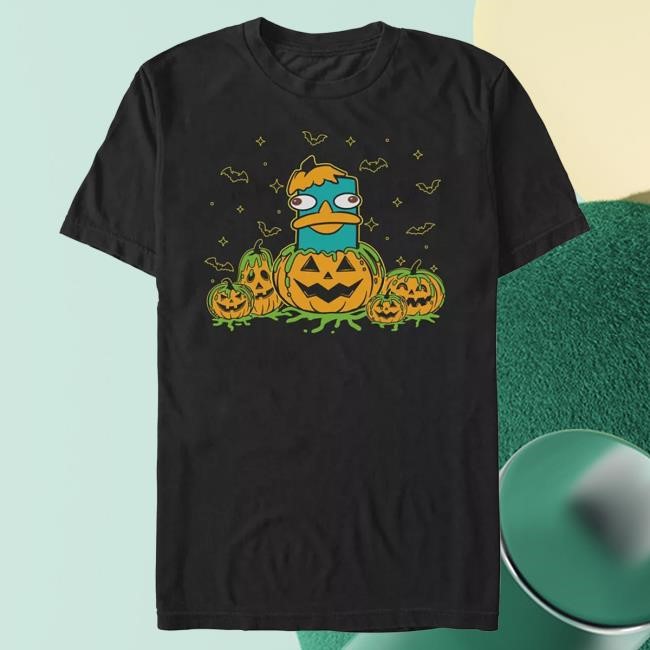 Official Disney Merch Perry The Platypus Halloween Tees for Adults – Phineas and Ferb