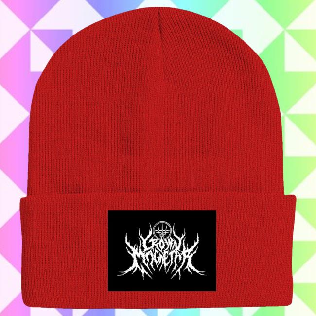 Official Indie Merch Store Shop Crown Magnetar "Logo Red" Beanie Hat IndieMerchStore