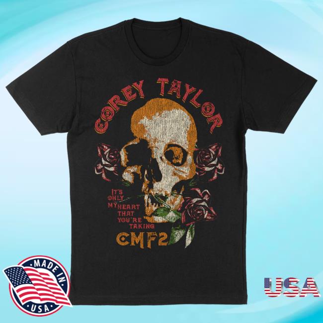 Official Corey Taylor Store Merch Skull And Roses New Tee