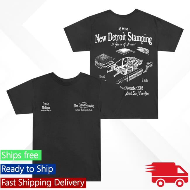 Official Eminem Merch Store Slim Shady Eminem 8 Mile New Detroit Stamping Tshirt Eminem Apparel Clothing Shop SlimShady