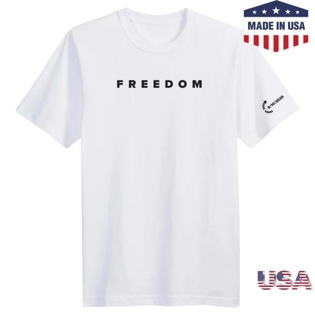 Official Charlie Kirk Merch Freedom Tshirt