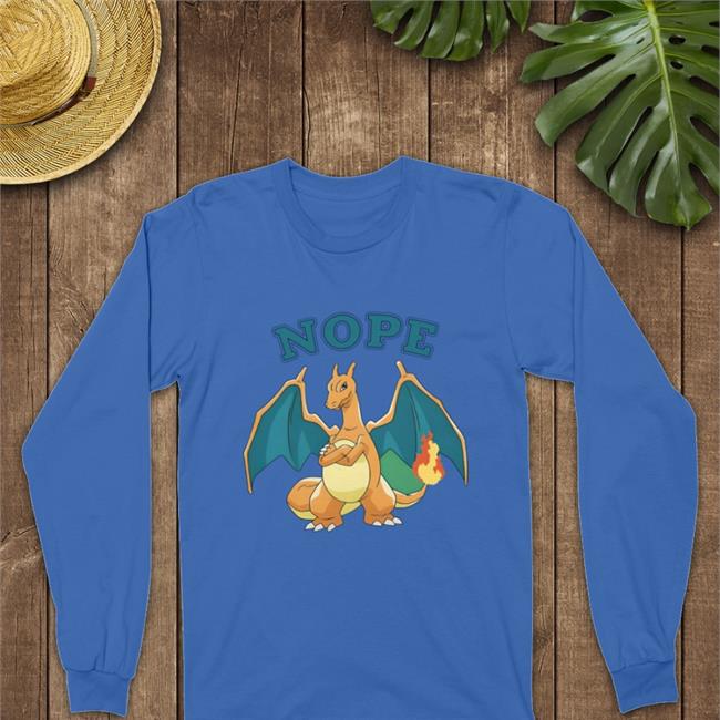 Charizard Nope Hooded Sweatshirt Lumituber