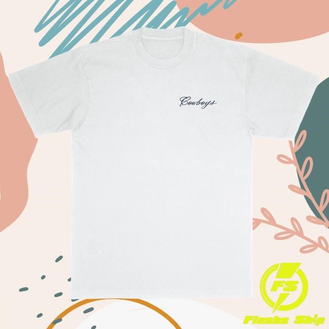 Official Born X Raised Merch Store Born X Raised + Cowboys Fine Line Tshirt: White By Bxr Sport + NFL