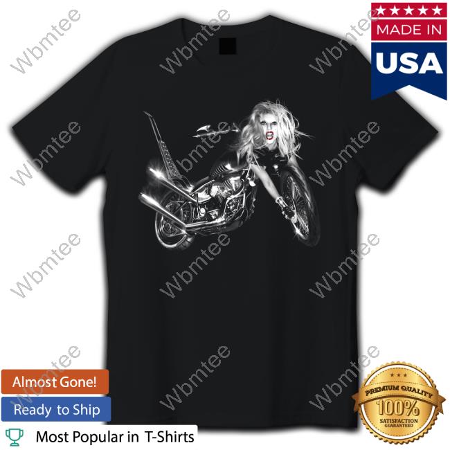 Lady Gaga Born This Way Tee Shirt Album Motorcycle