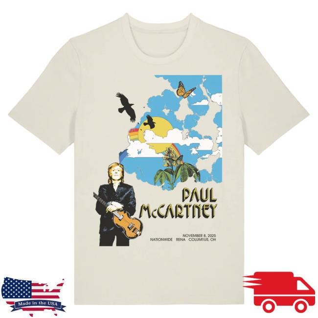 Official Paul Mccartney Merch Store Got Back 2025 Columbus Event Tees
