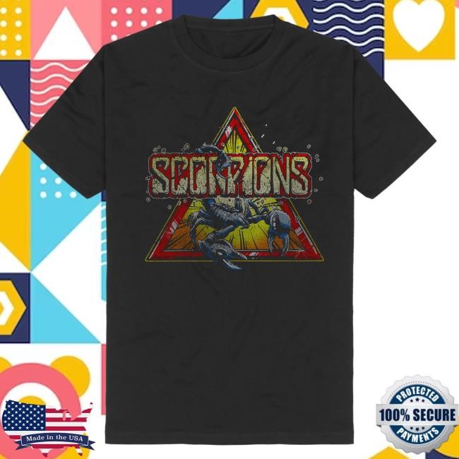 Official Scorpions Store Merch Triangle Scorpion Top Shirt
