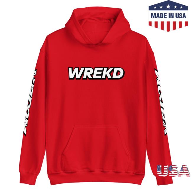 Official Wrekd X Vroom Unisex Crewneck Sweatshirt Red