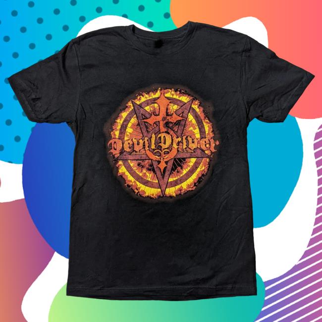 Official Night Shift Merch Store Devildriver - Pentagram T-Shirt NightShiftMerch