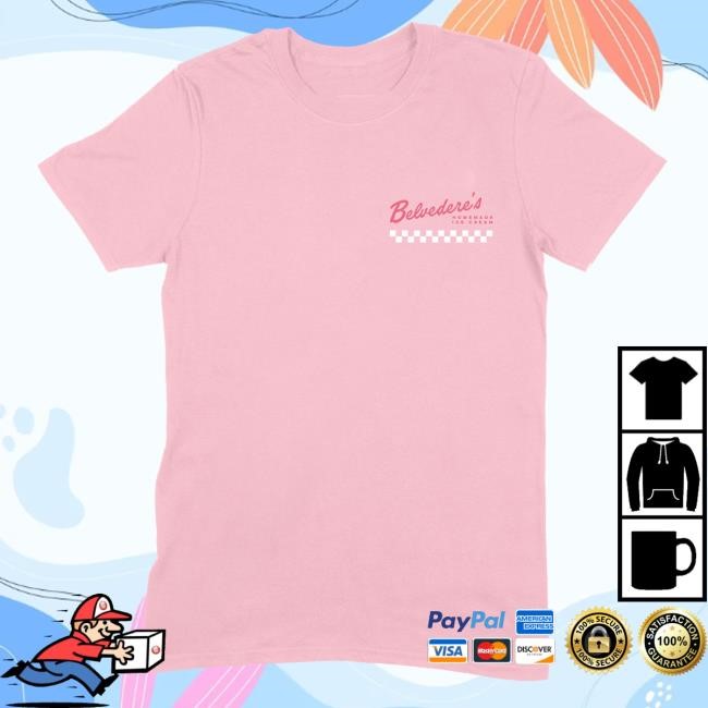 Mythical Official Merch | Belvedere's Ice Cream Shop Tshirt | Mythical Clothing Apparel