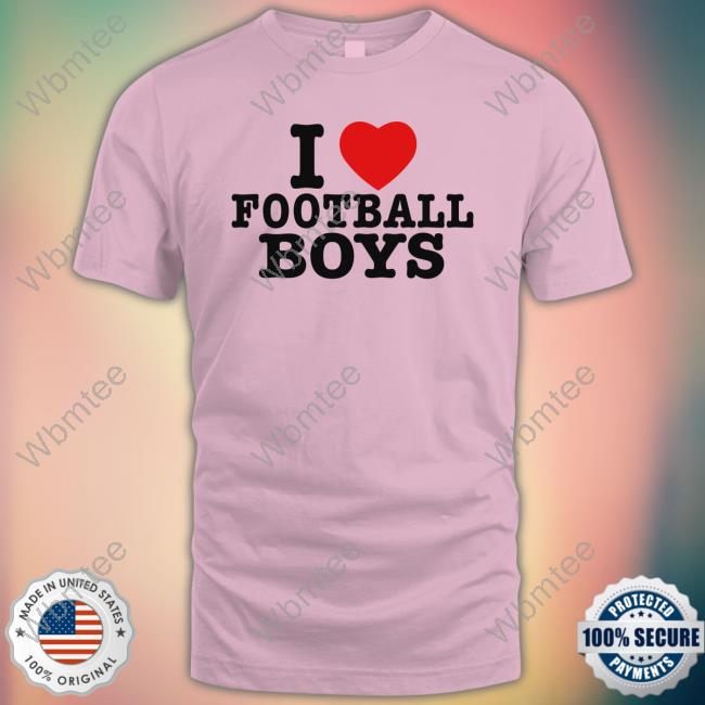 I Love Football Boys Tee Shirt Official I Love Football Boys Shirt