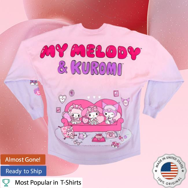 Official Sanrio Apparel Clothing Merch Store Shop My Melody & Kuromi Sleepover Japanla Spirit Sweatshirt