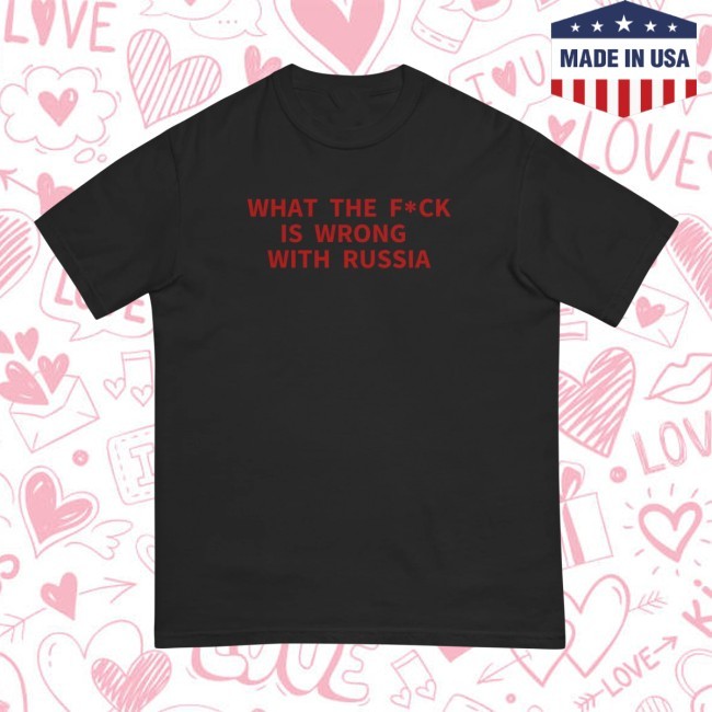 Official Wtf Is Wrong With Russia T Shirt - Kyiv Independent Store