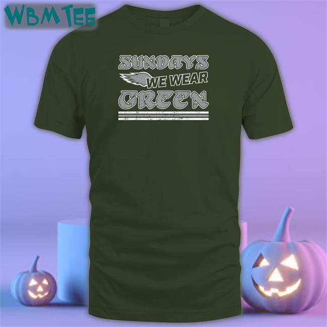 Philly Shirt Shop Sundays We Wear Green Long Sleeve Tee Kate Scott