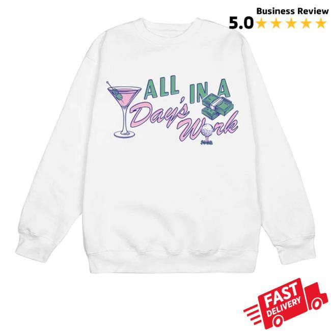 Official Cass Holland Merch All In A Days Work White Hoodie
