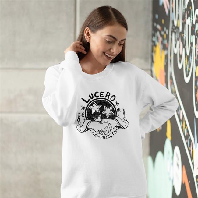 Lucero Merch Rough Handshake T Shirt
