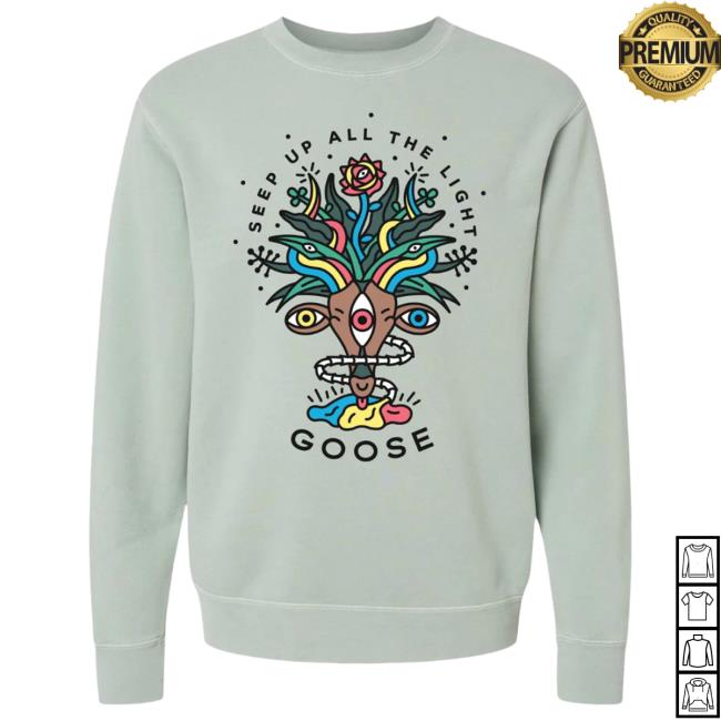 Official Goose The Band Merch Goosetheband Seep Up Stag Sweatshirts