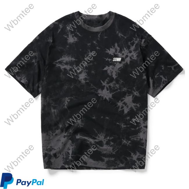 Official Sidemen Clothing Sdmn Tie Dye Black/Grey Tshirt Sidemenclothing