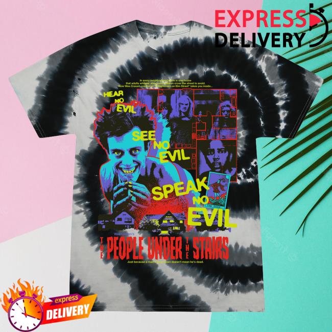 Official Studiohouse Designs The People Under The Stairs Tie Dye Tshirt Black