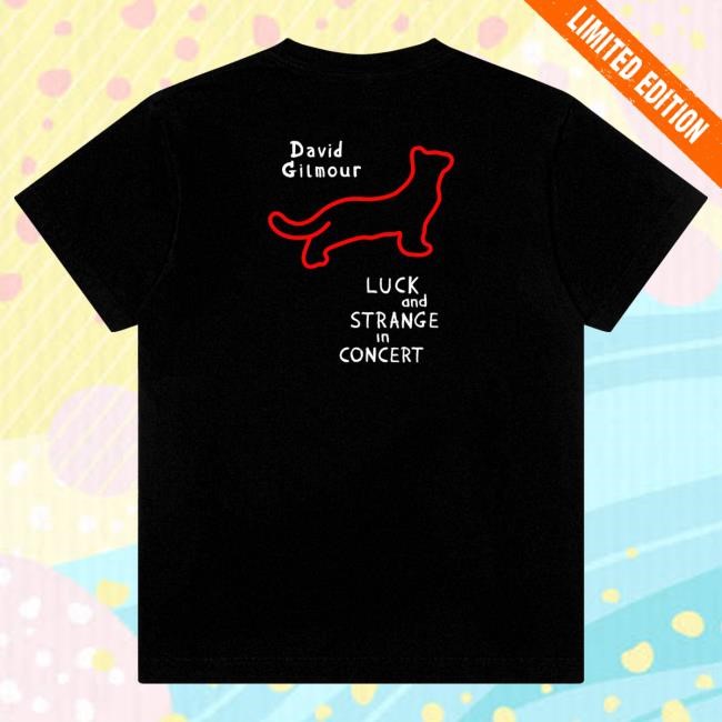 David Gilmour Red Lights Black Cat New Shirt