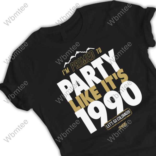Official Primed to Party Like It's 1990 T-Shirt for Colorado College Fans T-Shirt