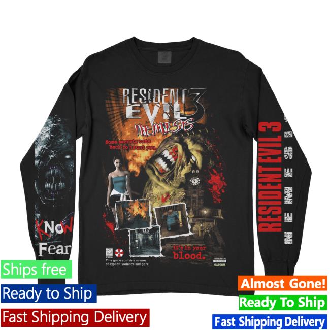 Graveyard Goods Resident Evil 3: Nemesis (Long Sleeve) T-Shirt