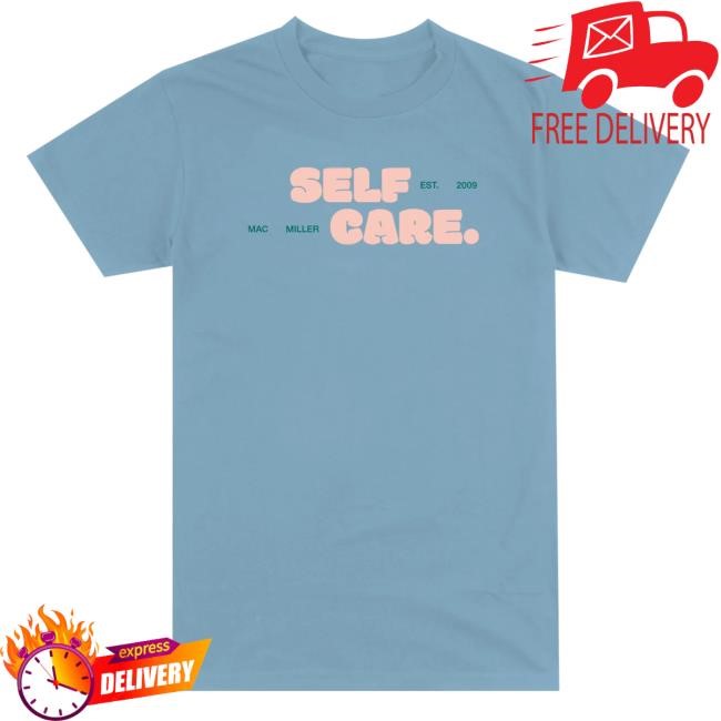 Mac Miller Self Care Bubble Blue Shirt