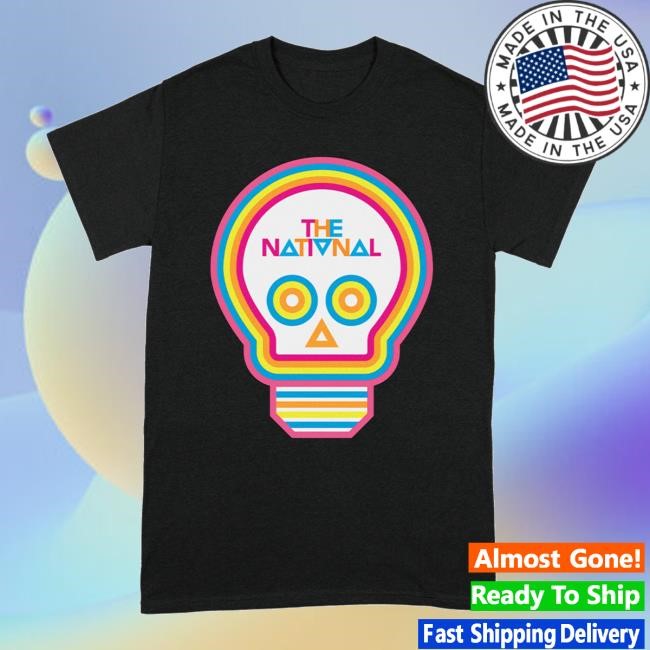 The National Official Merch Shop Lightbulb Skull Tshirt