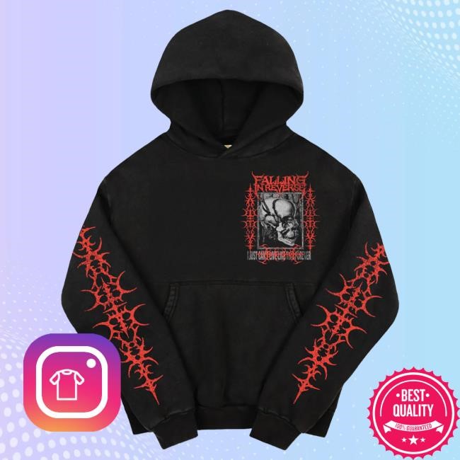 Official Falling In Reverse Merch Store Can't Live Like This Hooded Sweatshirt