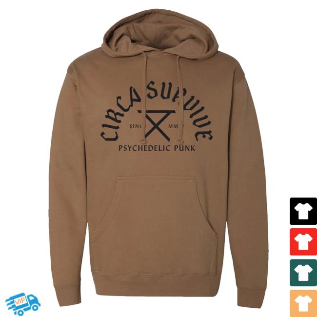 Official Circa Survive Psychedelic Punk Crew neck Sandstone Circasurvive