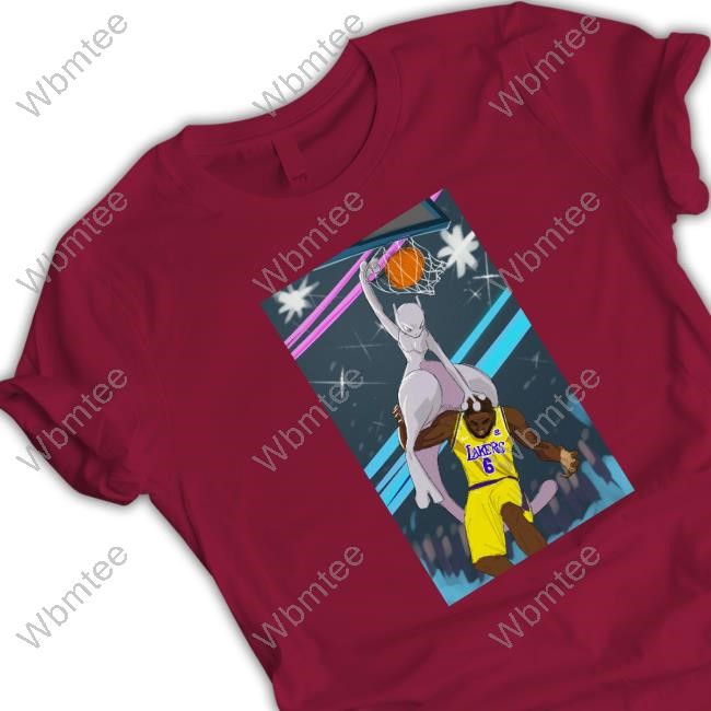 Official Mewtwo Dunking On Lebron James Shirt